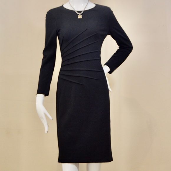 Armani Collezioni Black Sheath  Dress  Made in Italy 🇮🇹 - Picture 9 of 12